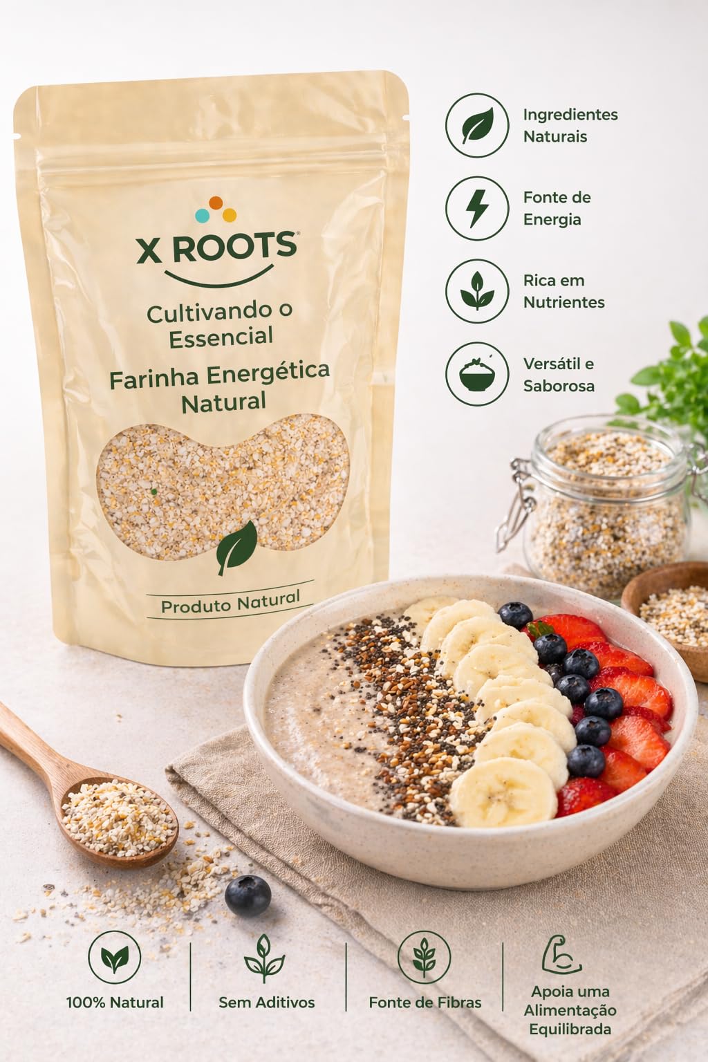 Farinha Energética Natural X Roots