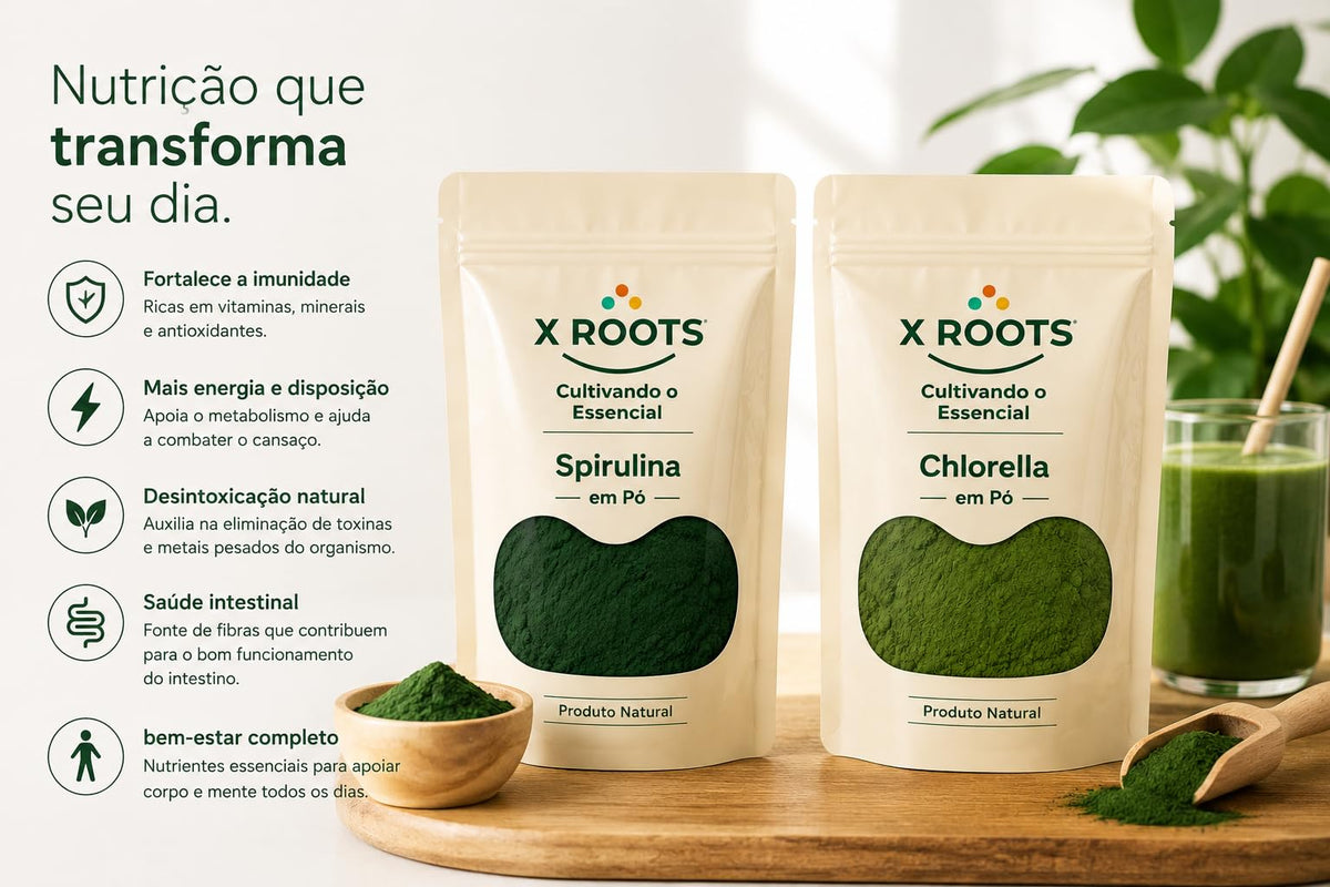 Kit Spirulina & Chlorella X Roots