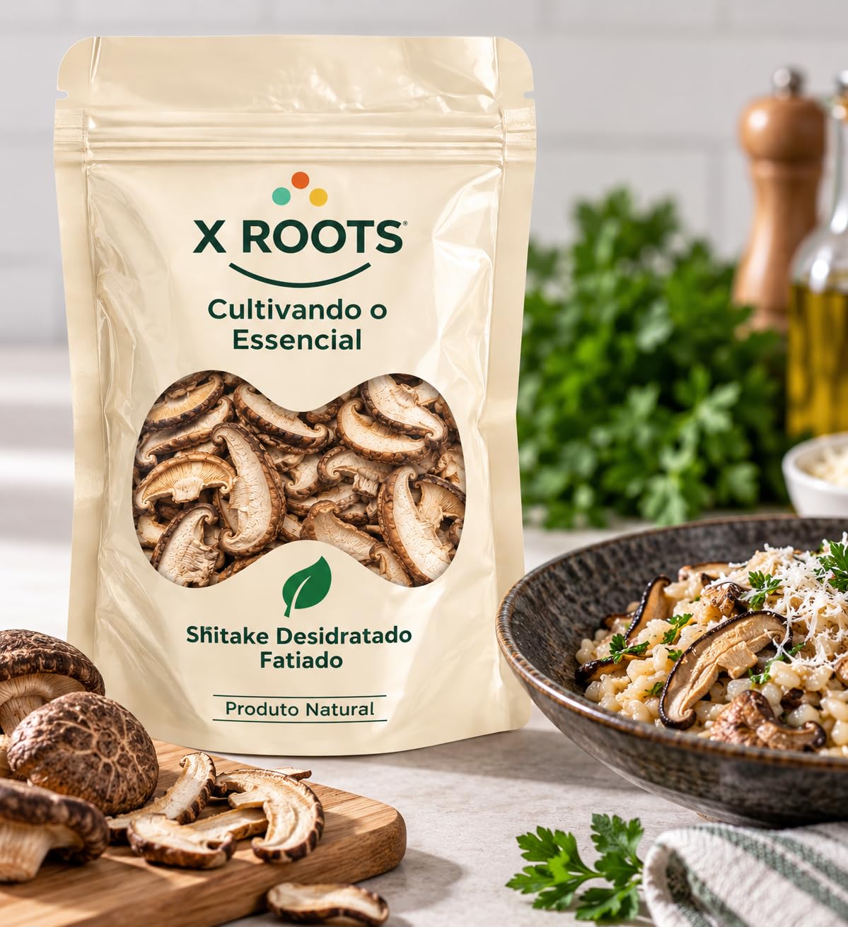 Shitake Fatiado Desidratado X Roots