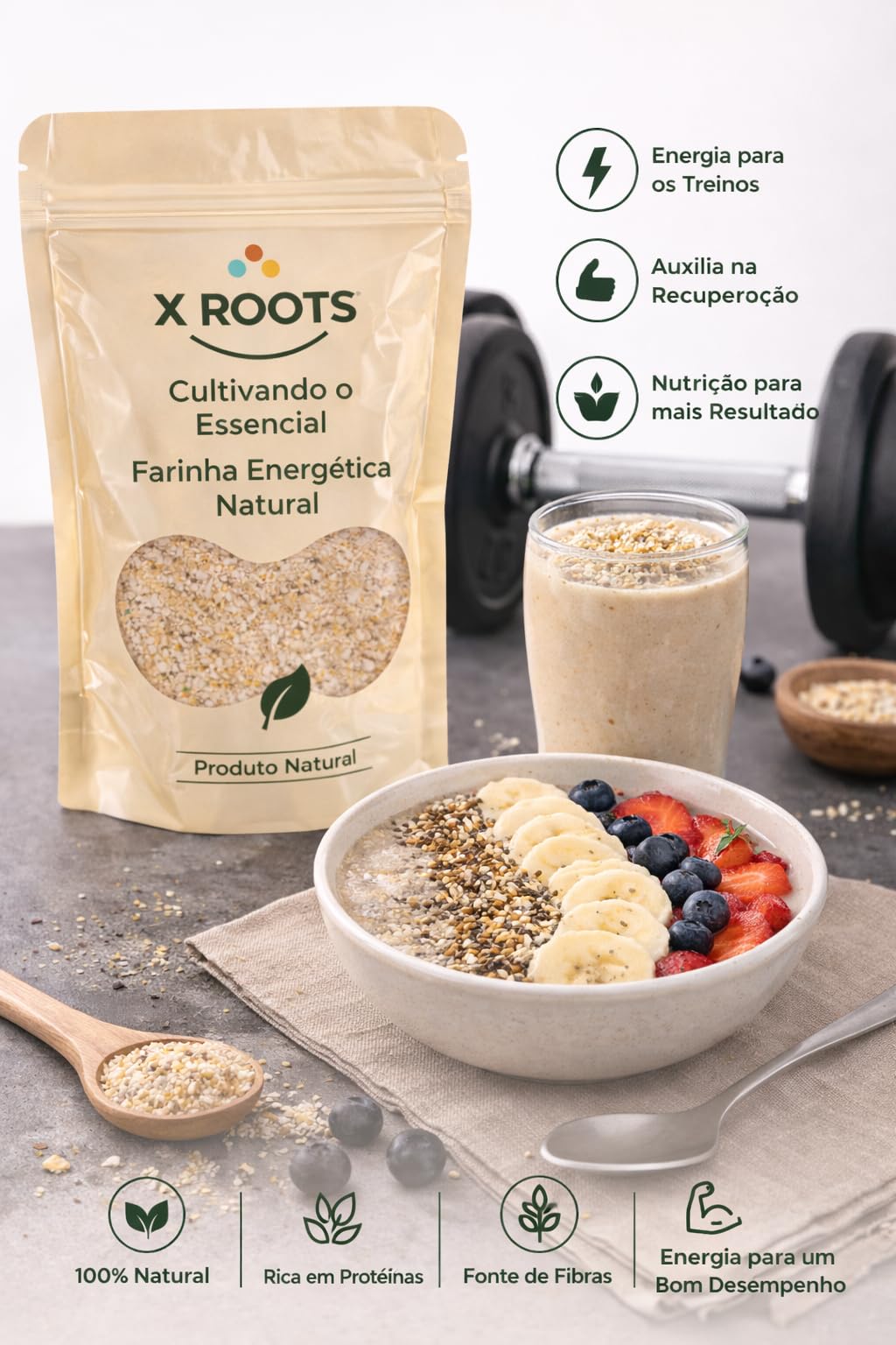 Farinha Energética Natural X Roots