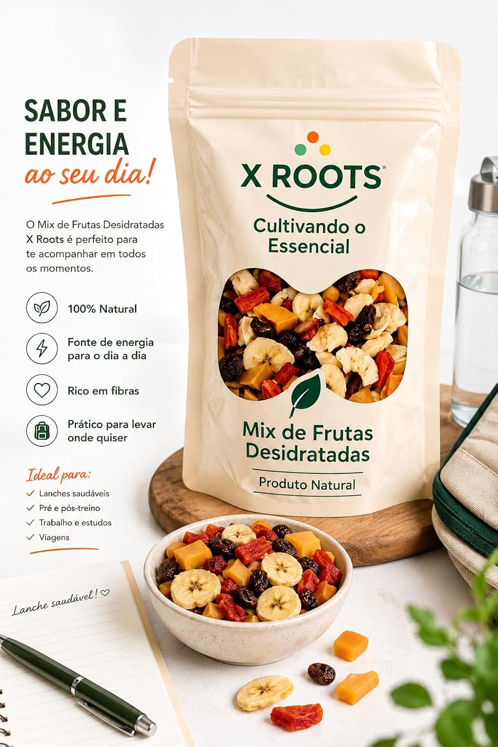 Mix de Frutas Desidratadas Premium X Roots