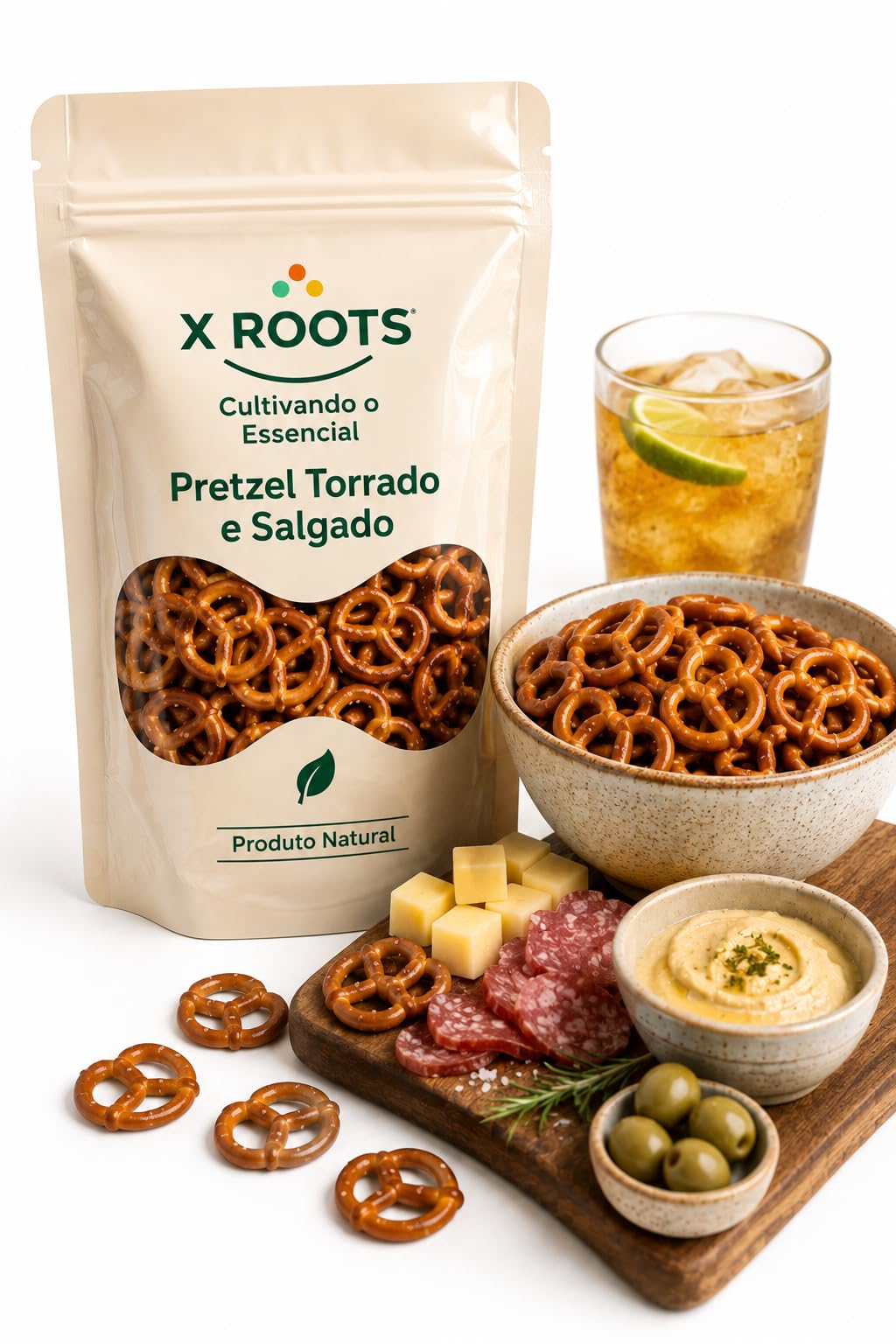 Pretzel Torrado e Salgado X Roots