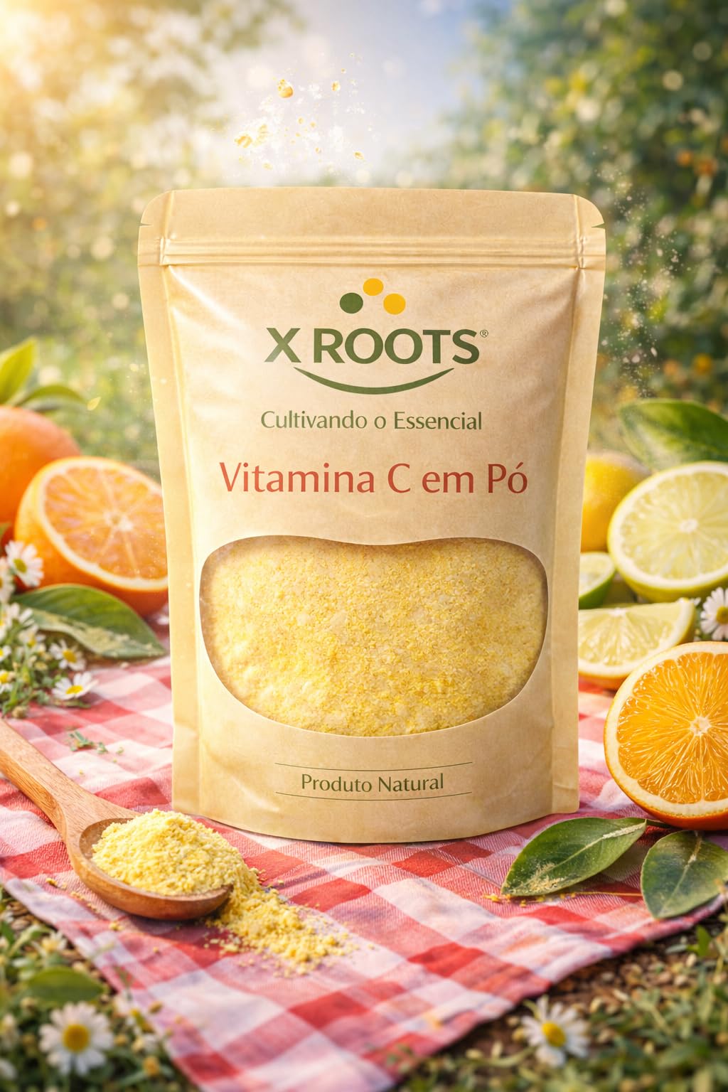 Vitamina C em Pó Pura X Roots