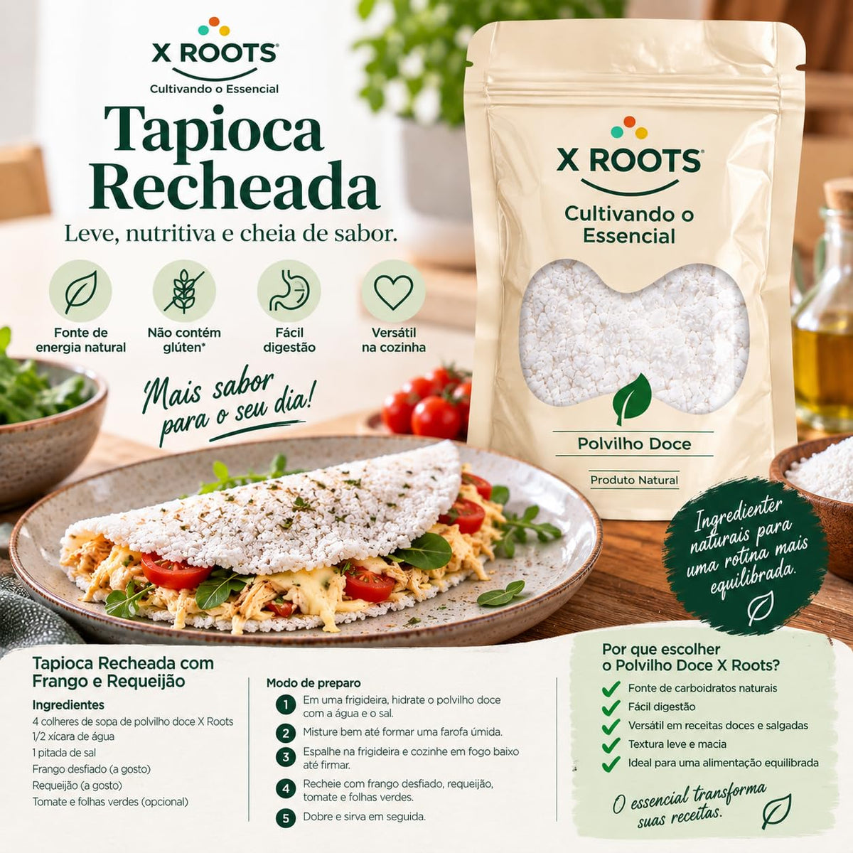 Polvilho Doce X Roots