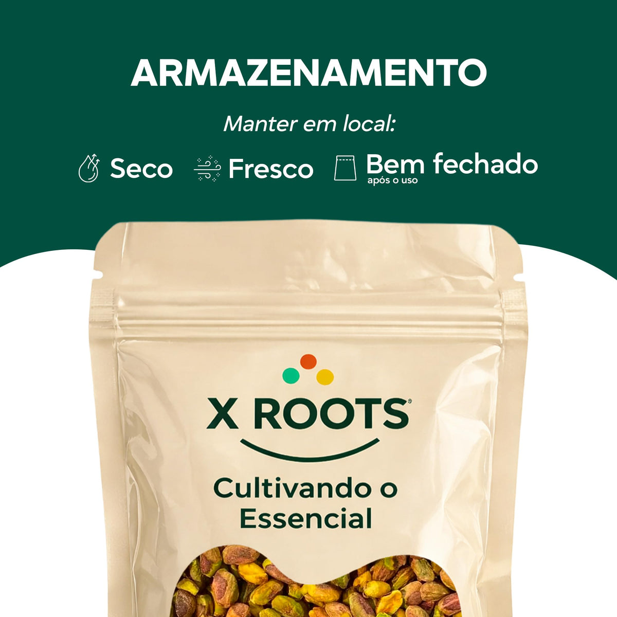 Pistache Cru sem Casca X Roots