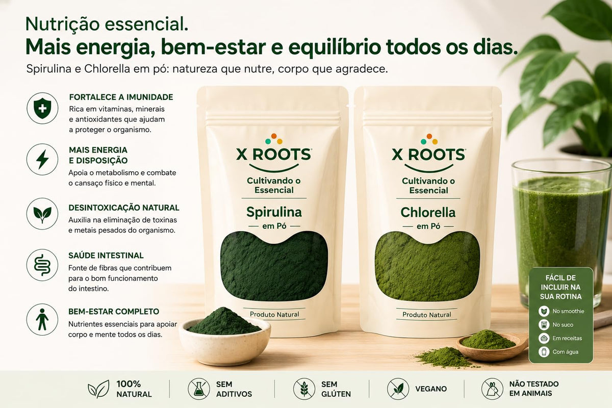 Kit Spirulina & Chlorella X Roots
