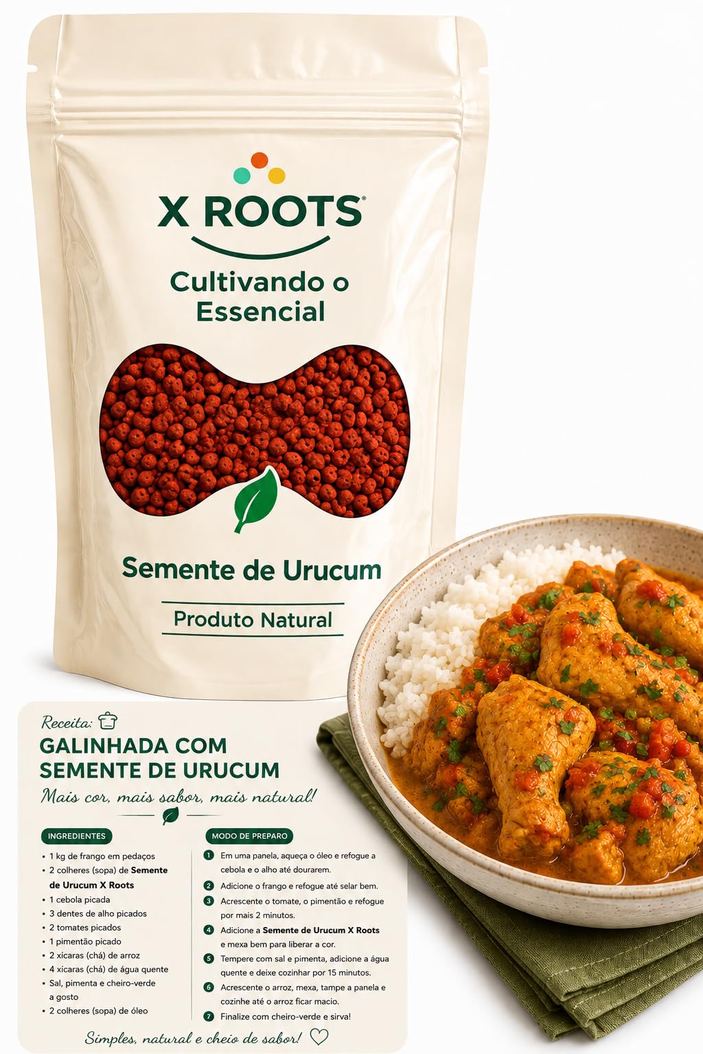 Semente de Urucum X Roots