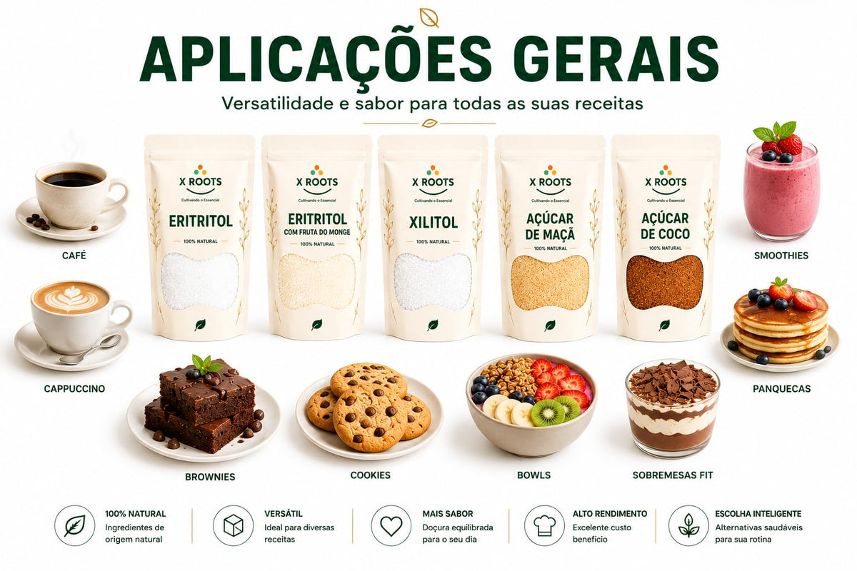 Kit Adoçantes Naturais X Roots
