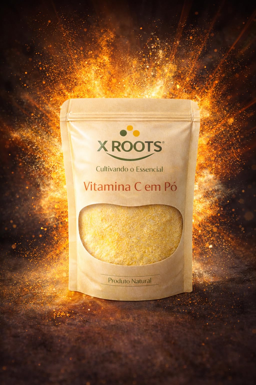 Vitamina C em Pó Pura X Roots