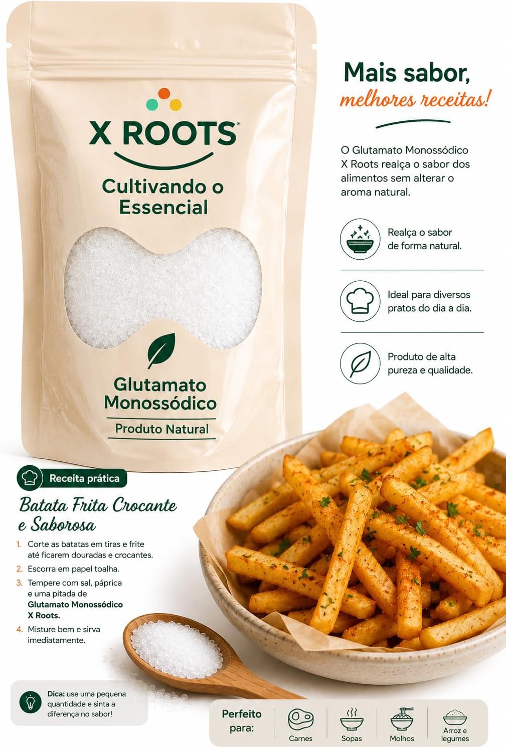 Glutamato Monossódico X Roots