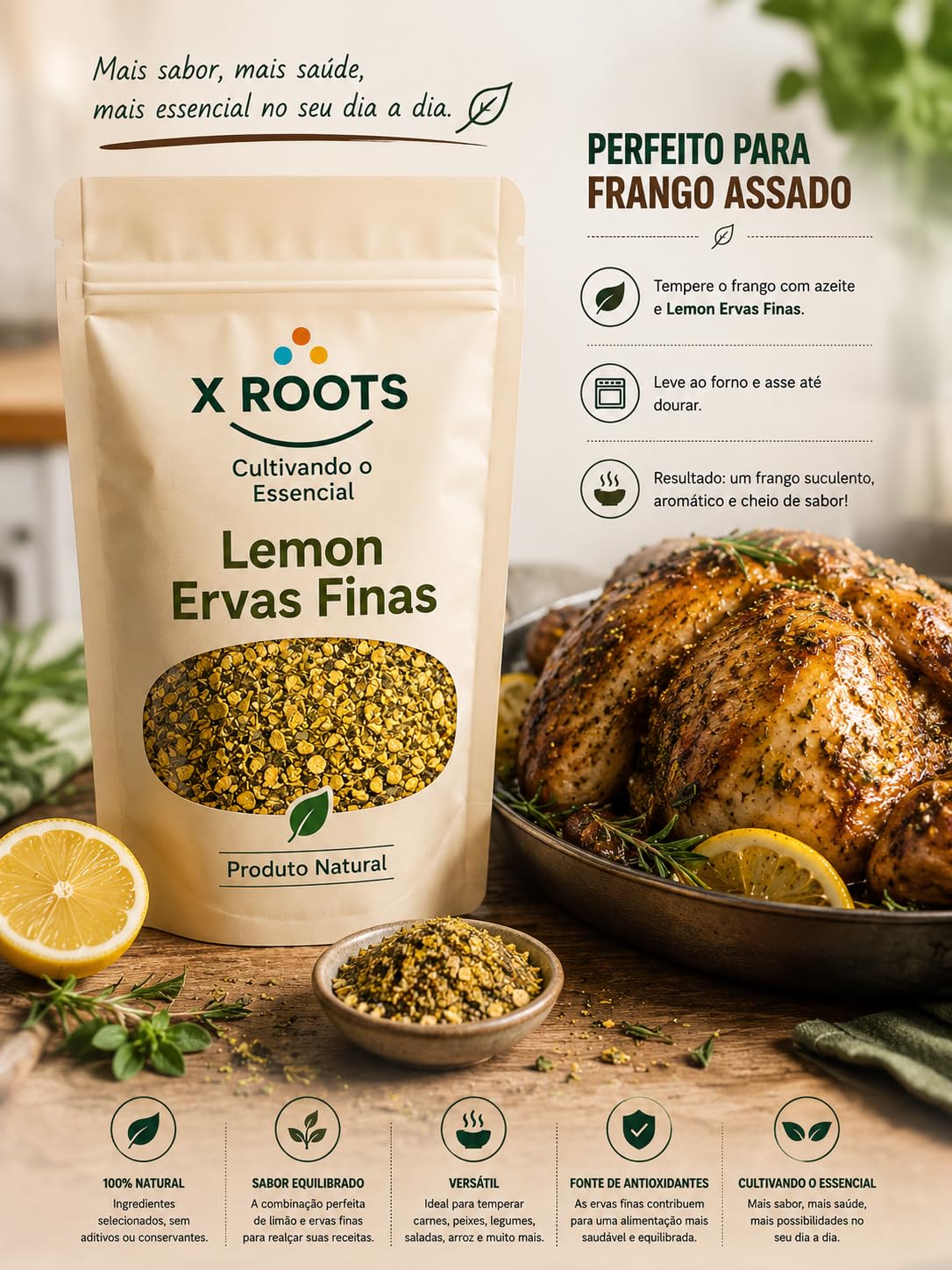 Tempero Lemon Ervas Finas X Roots