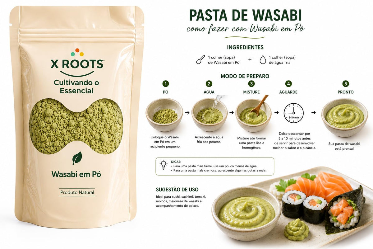 Wasabi em Pó X Roots