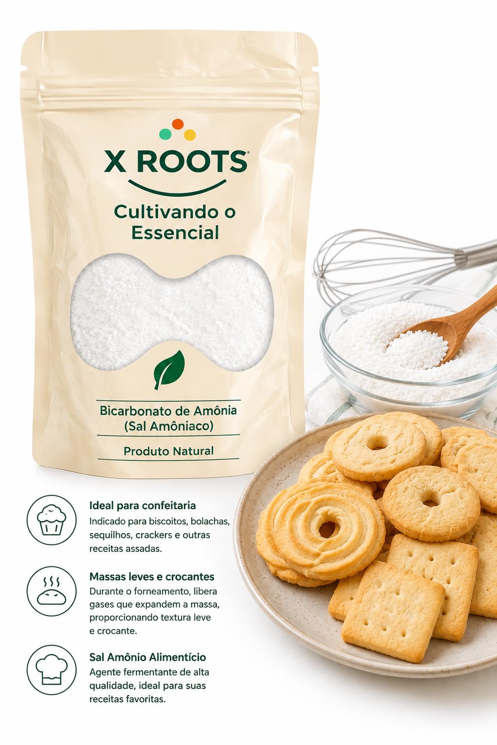 Bicarbonato de Amônio (Sal Amoníaco) X Roots
