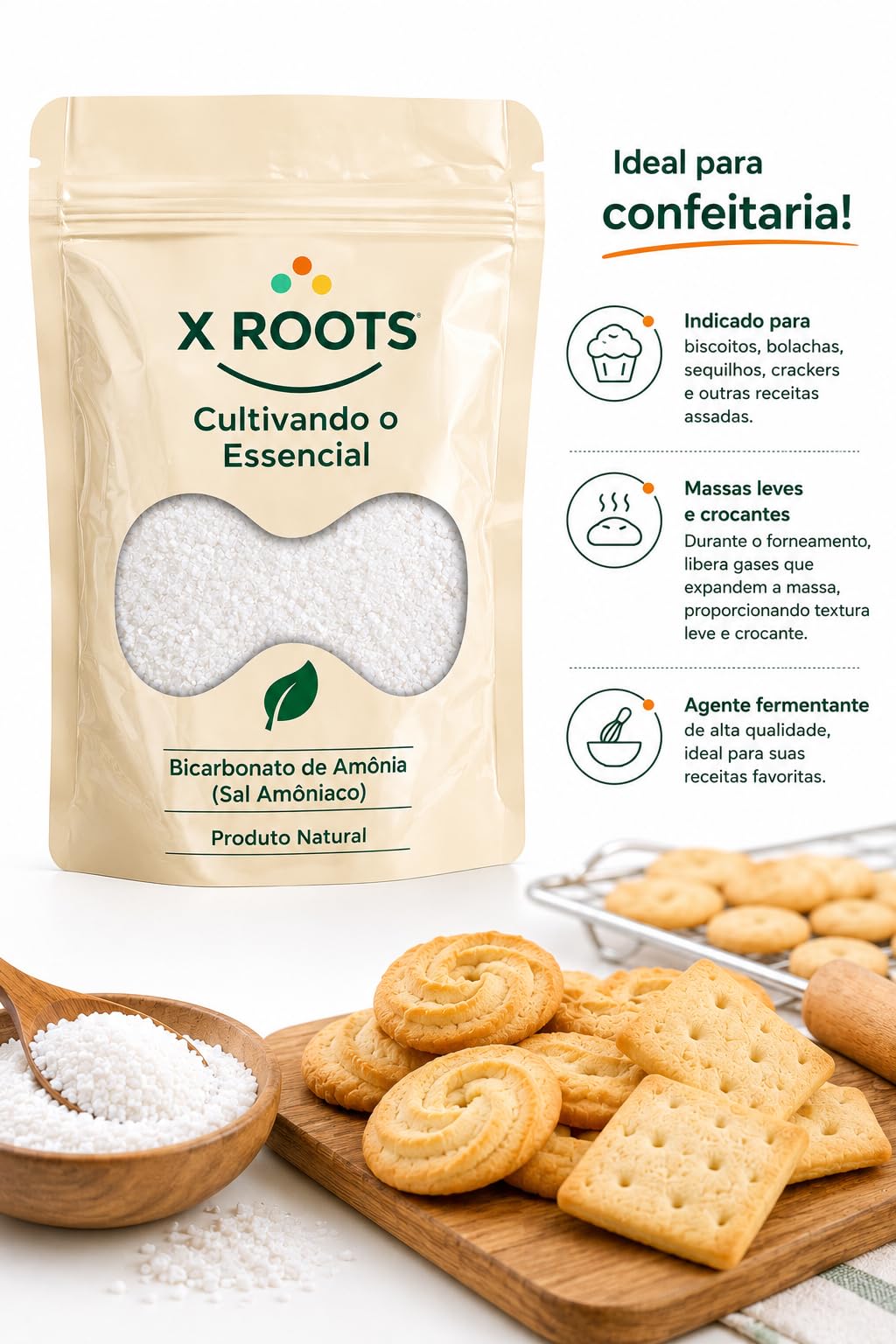 Bicarbonato de Amônio (Sal Amoníaco) X Roots