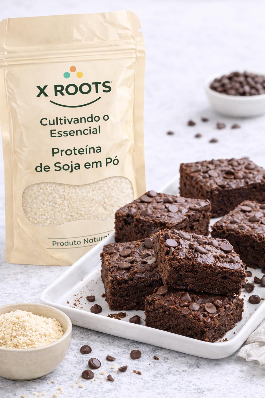 Proteína de Soja em Pó X Roots