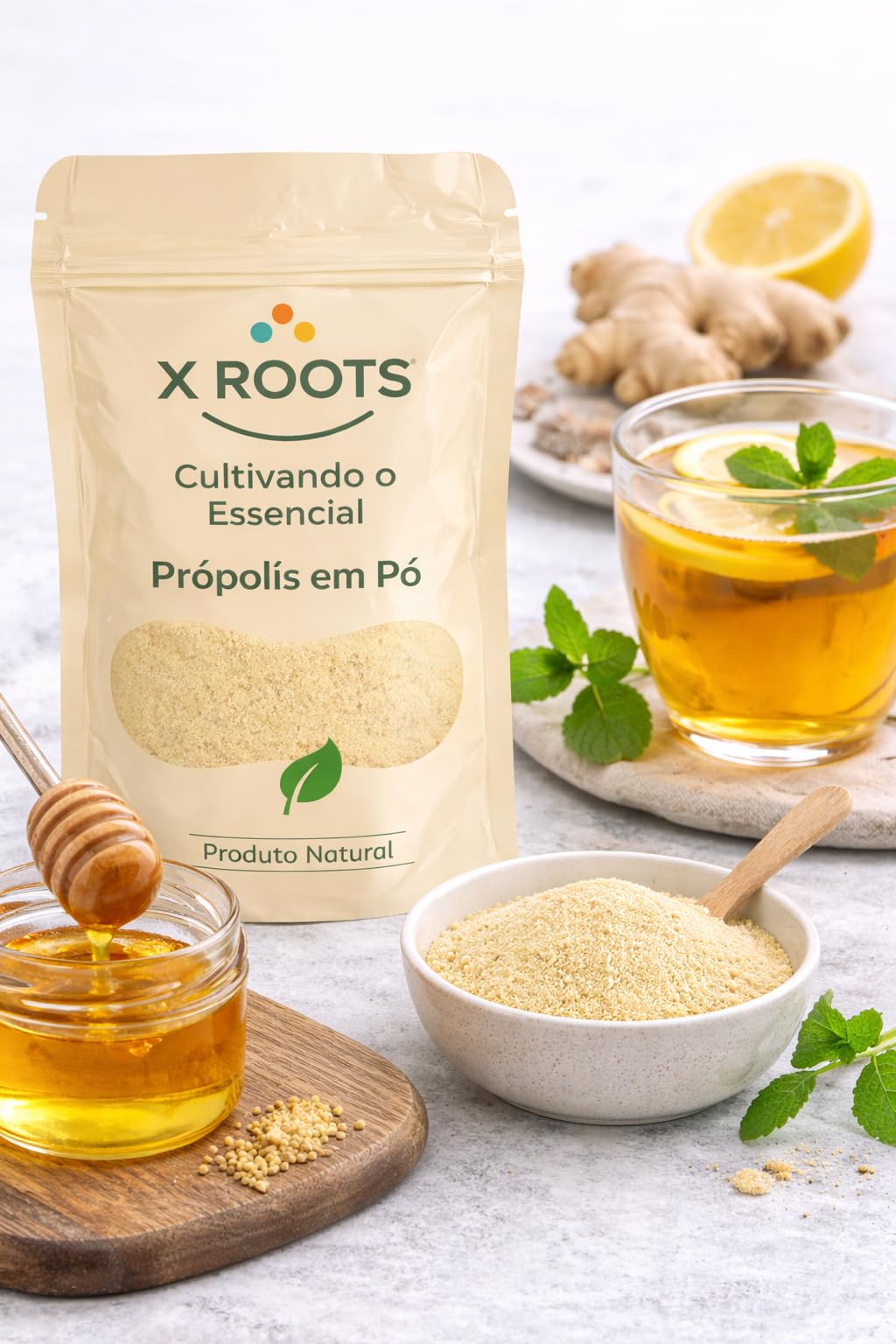 Própolis em Pó X Roots