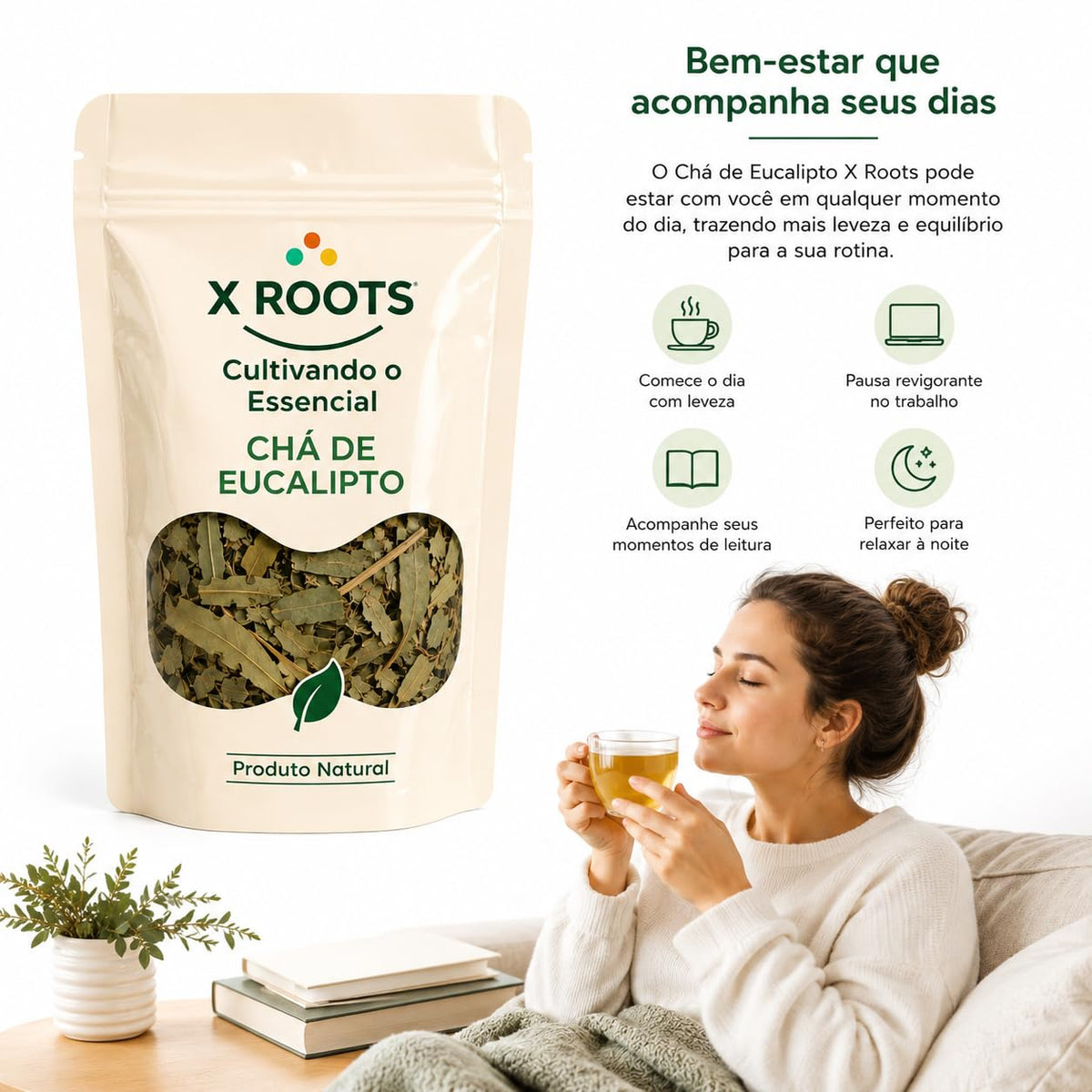 Chá de Eucalipto X Roots