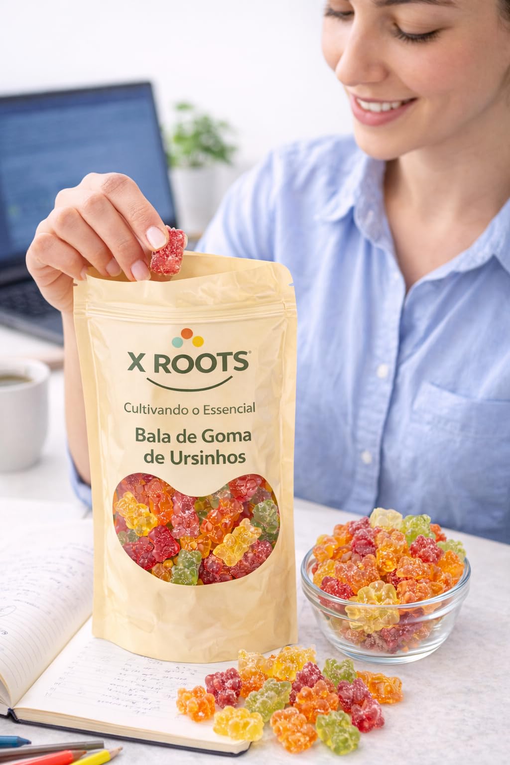 Bala de Goma Ursinhos X Roots