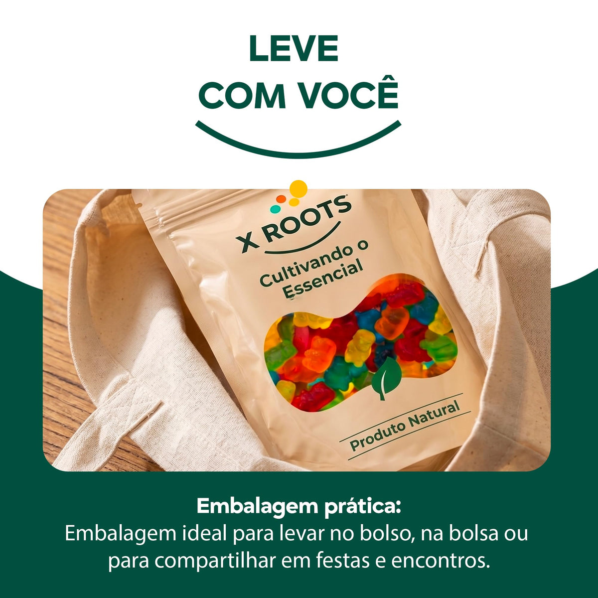 Bala de Ursinho Fini com Xylitol Sem Açúcar X Roots