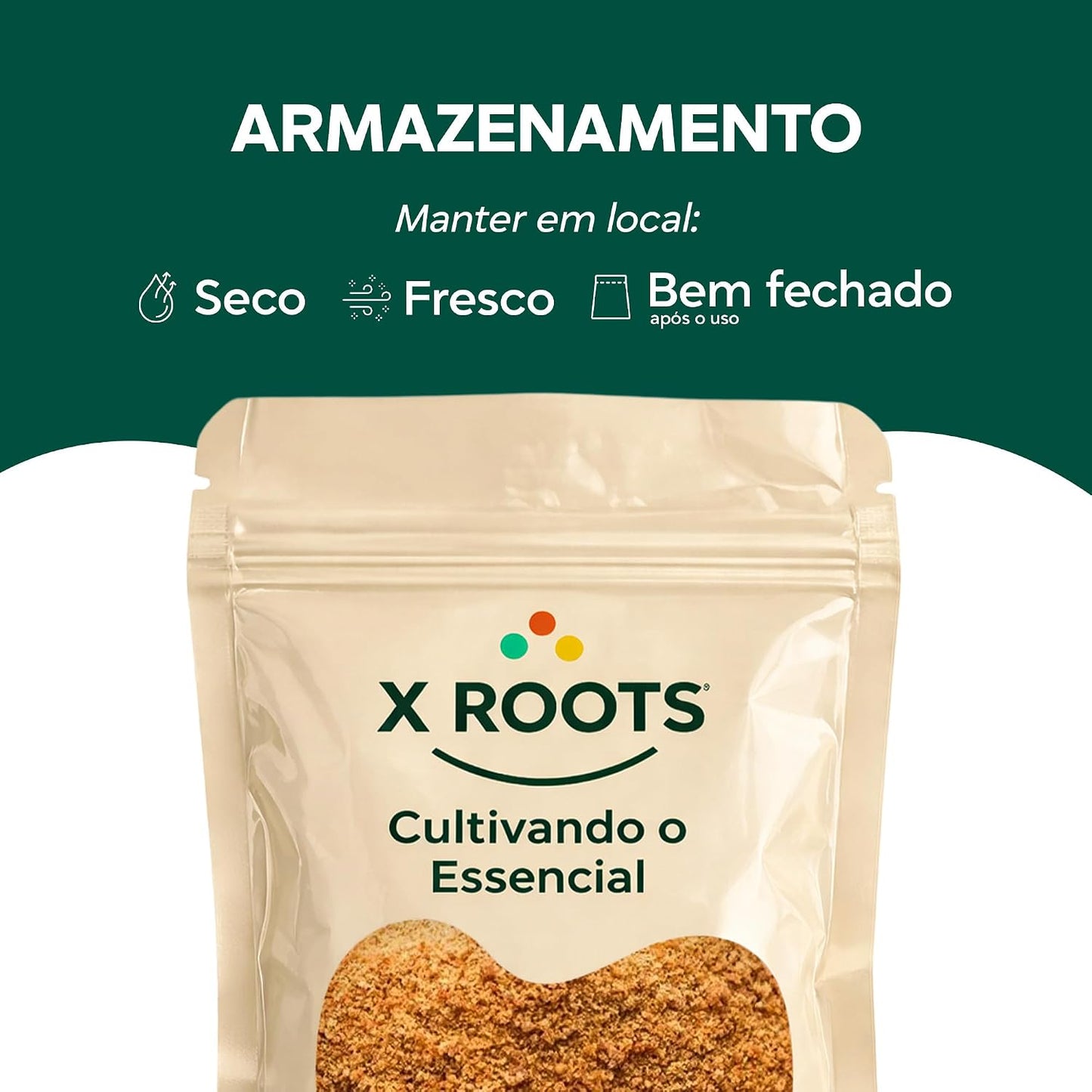 Açúcar de Coco Importado em Pó X-Roots – Adoçante Natural de Baixo Índice Glicêmico