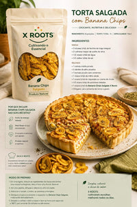 Banana Chips Salgada Crocante X-Roots – O Snack Prático
