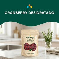 Cranberry Desidratado Importado X-Roots – Superfruta Antioxidante