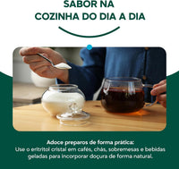 Eritritol Cristal X-Roots – Adoçante Natural Zero Calorias e Baixo Índice Glicêmico