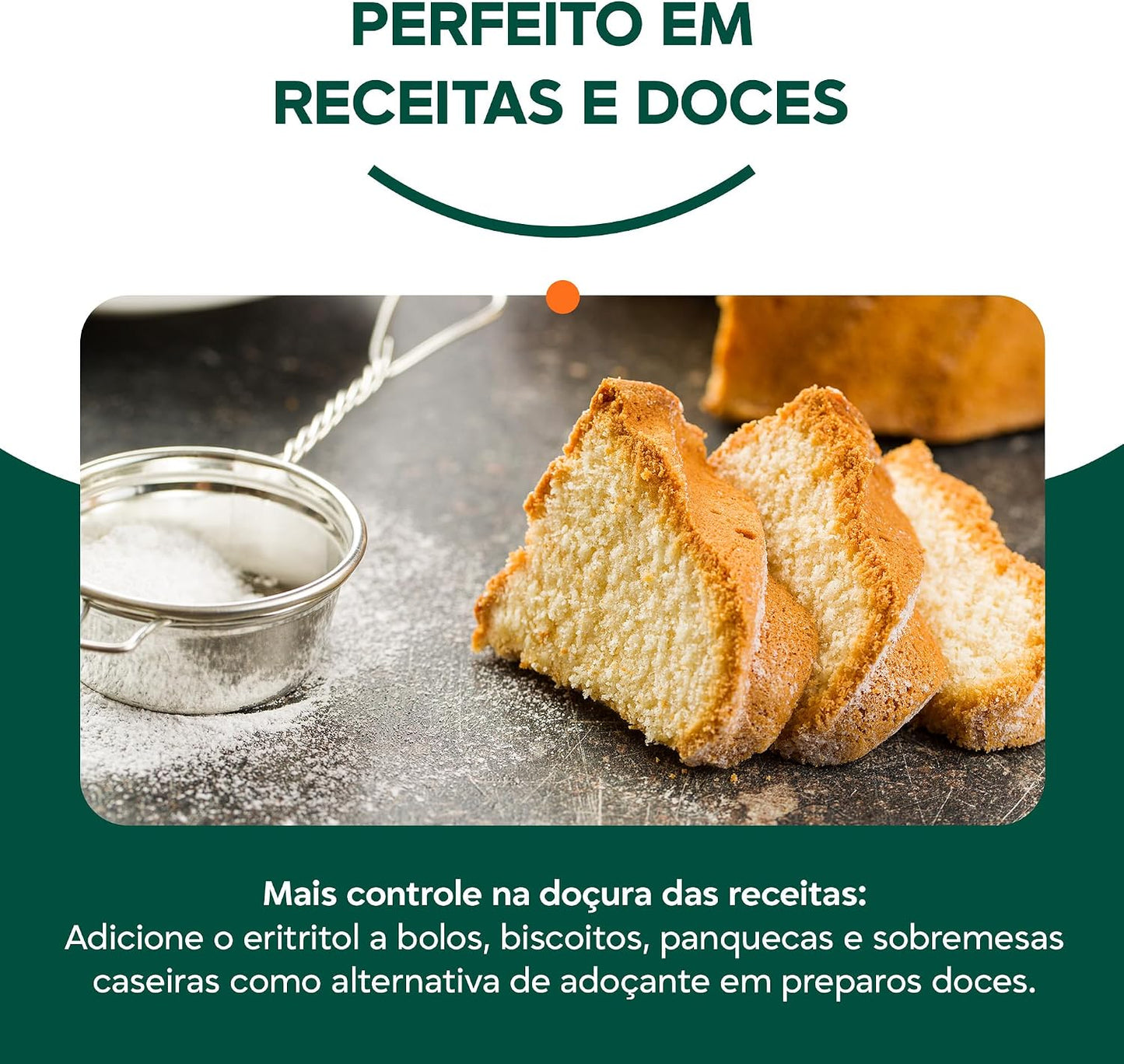 Eritritol Cristal X-Roots – Adoçante Natural Zero Calorias e Baixo Índice Glicêmico
