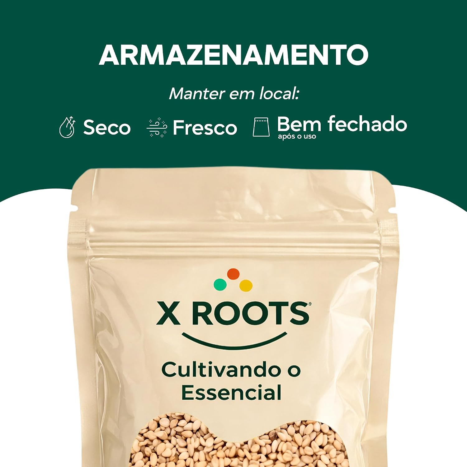 Gergelim Natural com Casca X-Roots