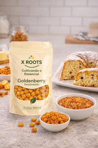 Goldenberry Desidratada X-Roots – Superfruta Exótica Agridoce, Rica em Fibras e Antioxidantes