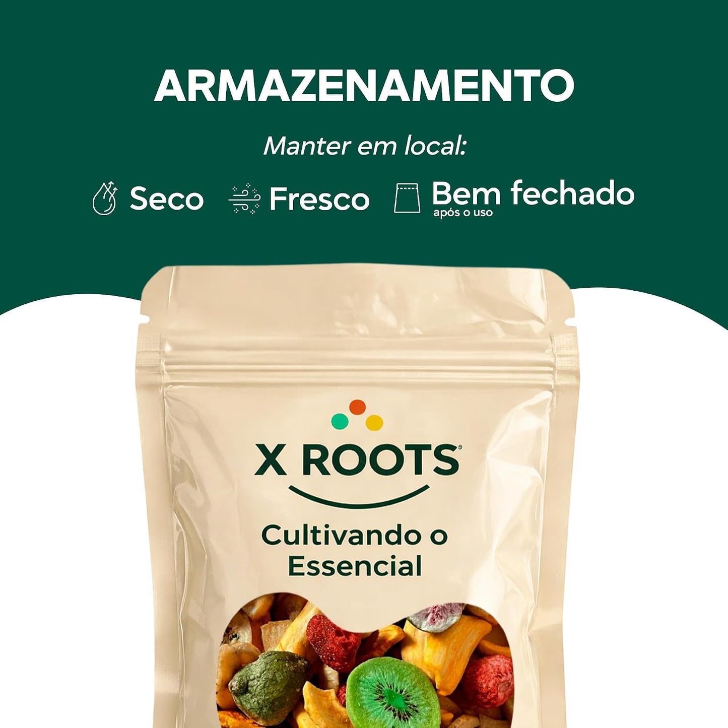 Mix de Frutas Tropicais Chips X-Roots 