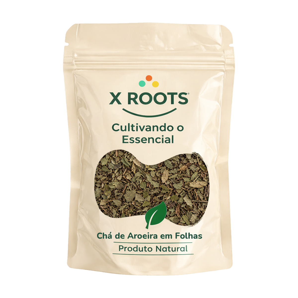 Chá de Aroeira em Folhas X Roots