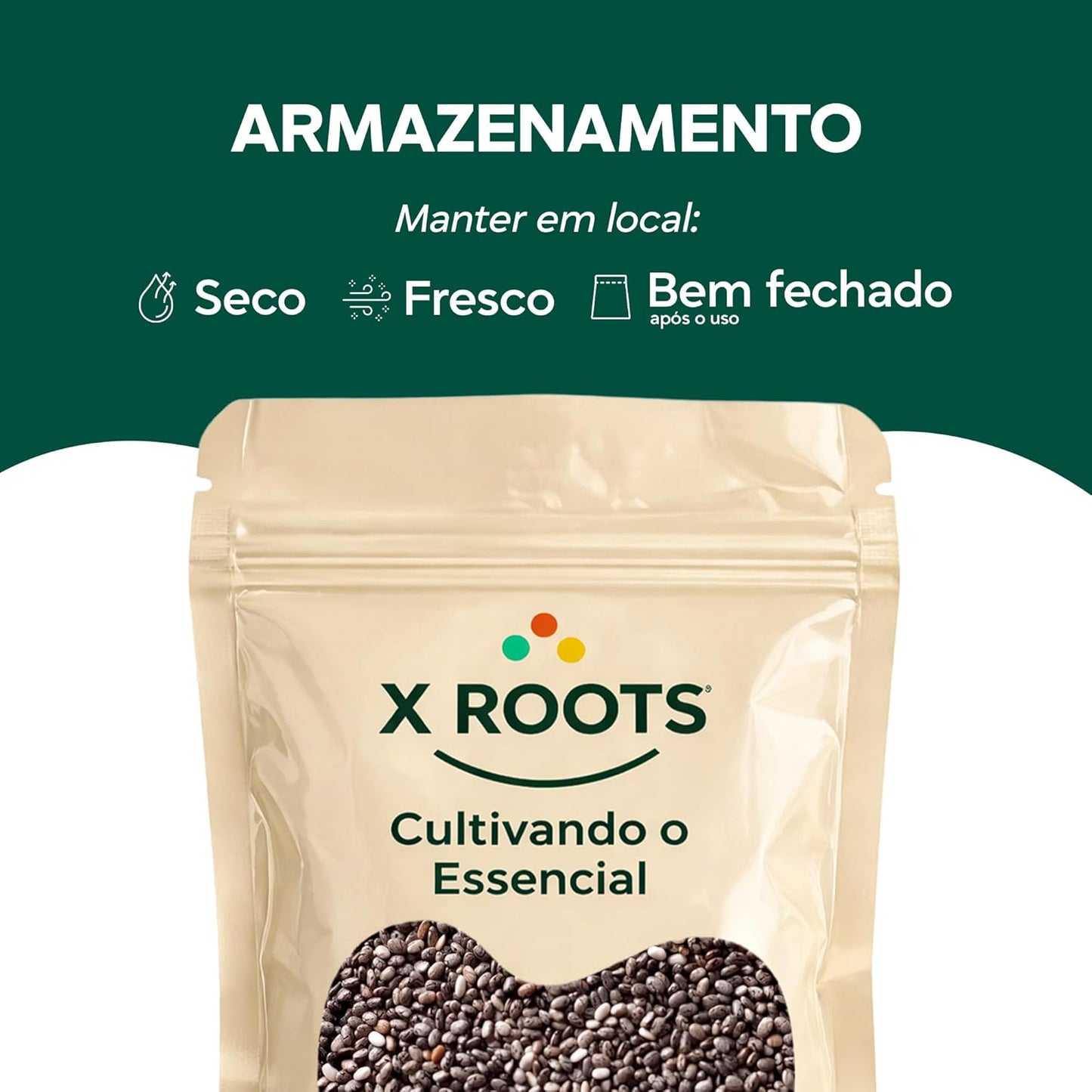 Semente de Chia Premium Importada X-Roots